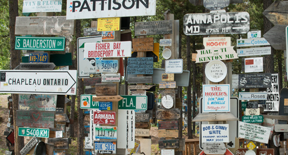 Watson Lake Sign Post Forest